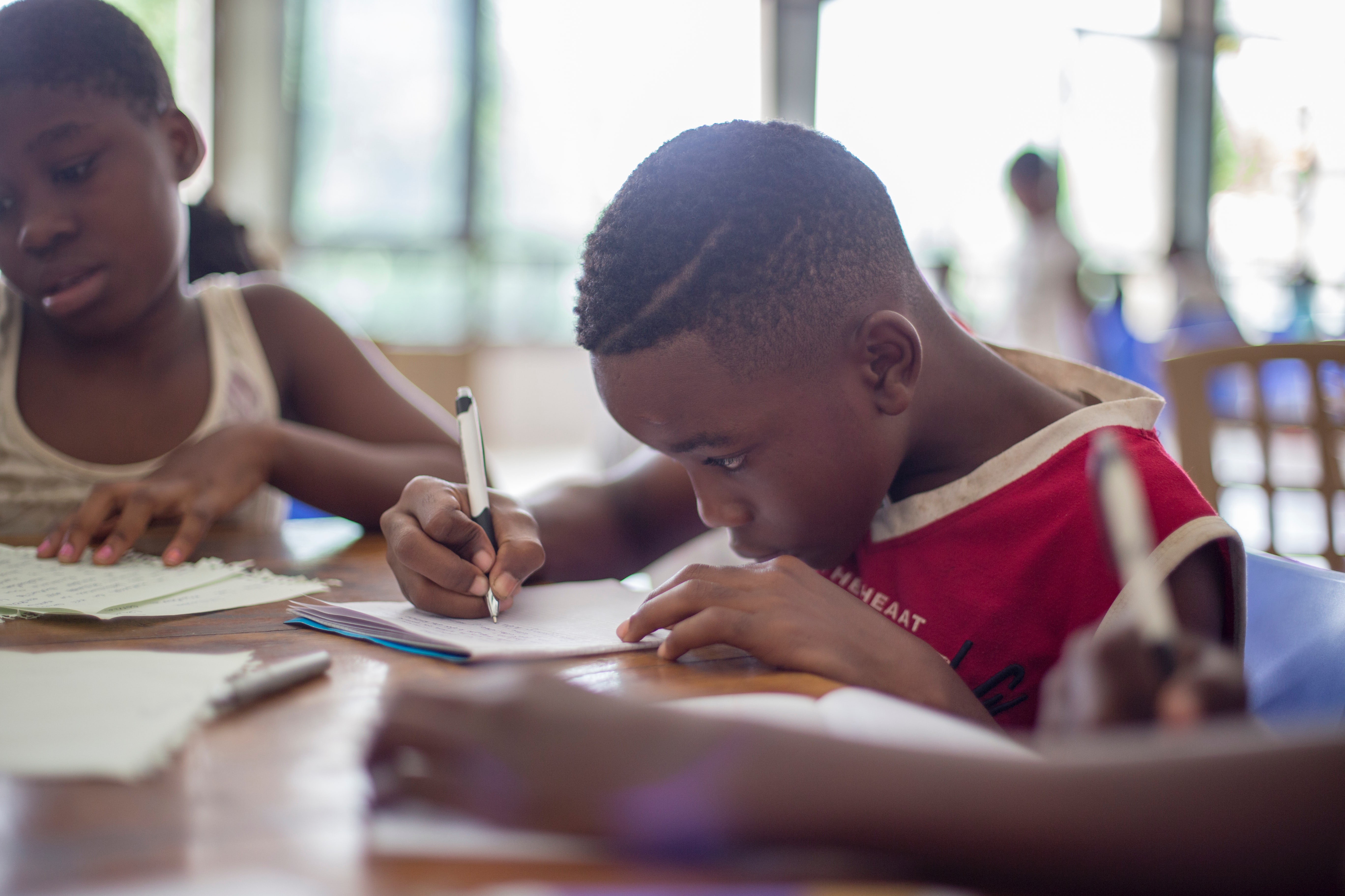 Child writing