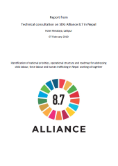 Nepal_Report Technical consultation on SDG Alliance 8.7